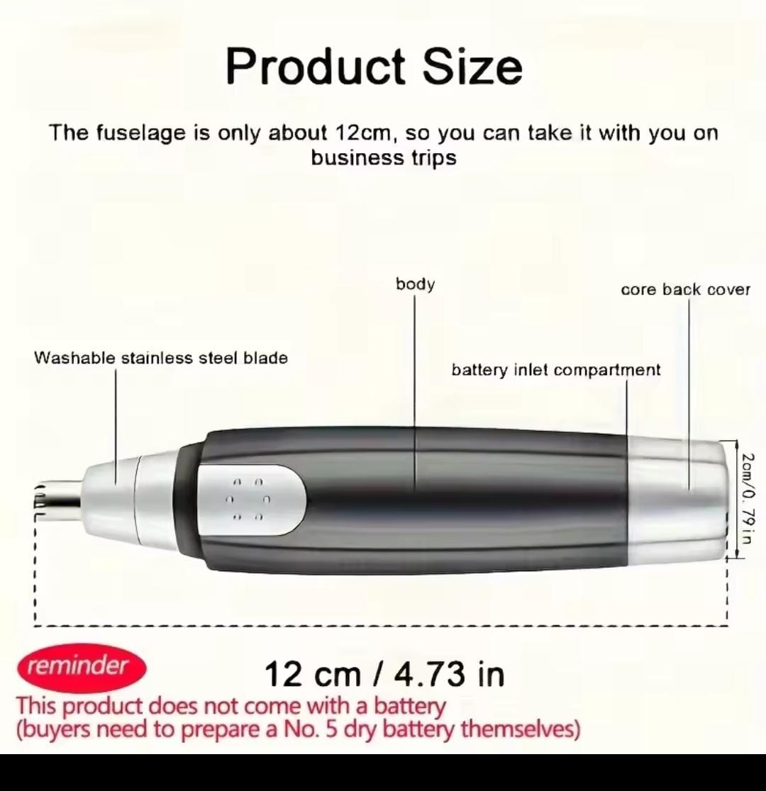 Cortadora de vello nasal Trimmer de nari
