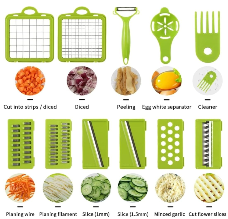 Cortador De Verduras 14 Piezas clop